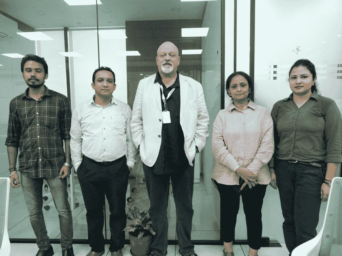 Paramita Paul Kundu with detailing team and international stakeholder
